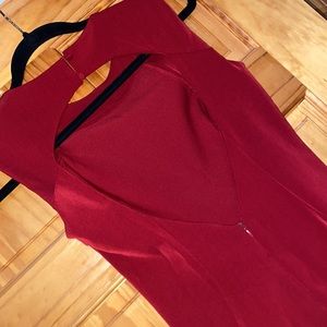 Stunning Back open Cranberry Body Con